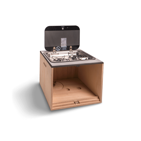 Double gas stove box