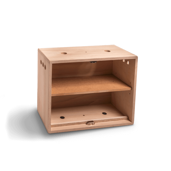 Shelf in small box opening large side Shelf in small box opening large side