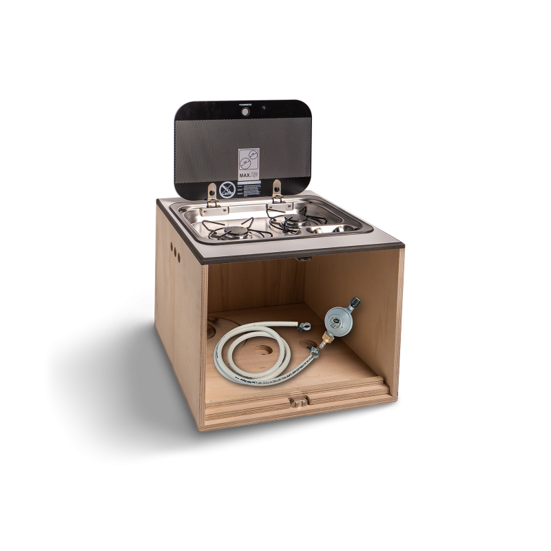 Double gas stove box