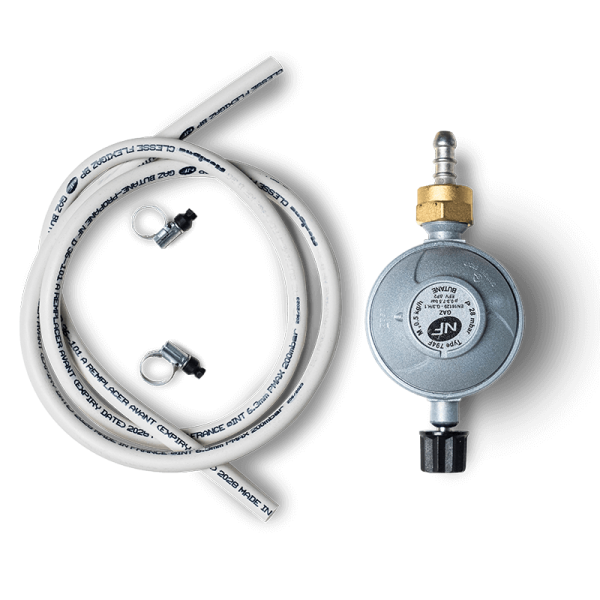 Gas regulator and hose kit for van