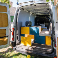 sleeping in a Renault Master 3 Utility van sleeping in a Renault Master 3 Utility van